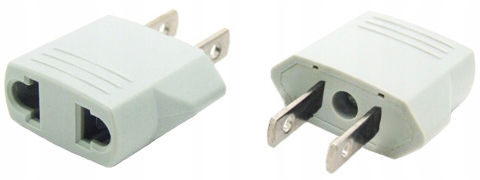 

Adapter sieciowy przejsciowka Polska Usa biała