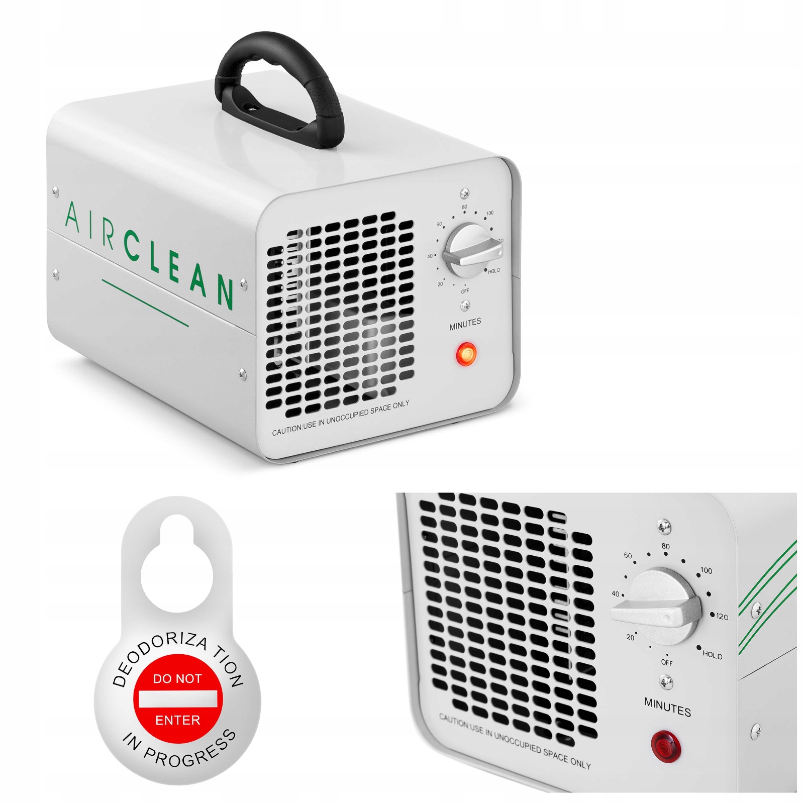 Ozonátorový generátor ozónu s rukoväťou Timerem 10000 mg/h 102 W