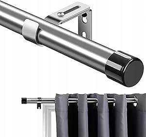 Garnýž na okna s kulatou koncovkou pro kuchyňská/ložní okna 76-220 cm