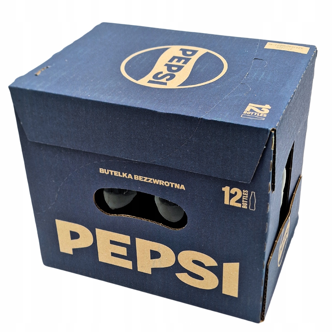 Pepsi w Bezzwrotnej Szklanej Butelce Zestaw 12 sztuk x 250ml Cały Karton