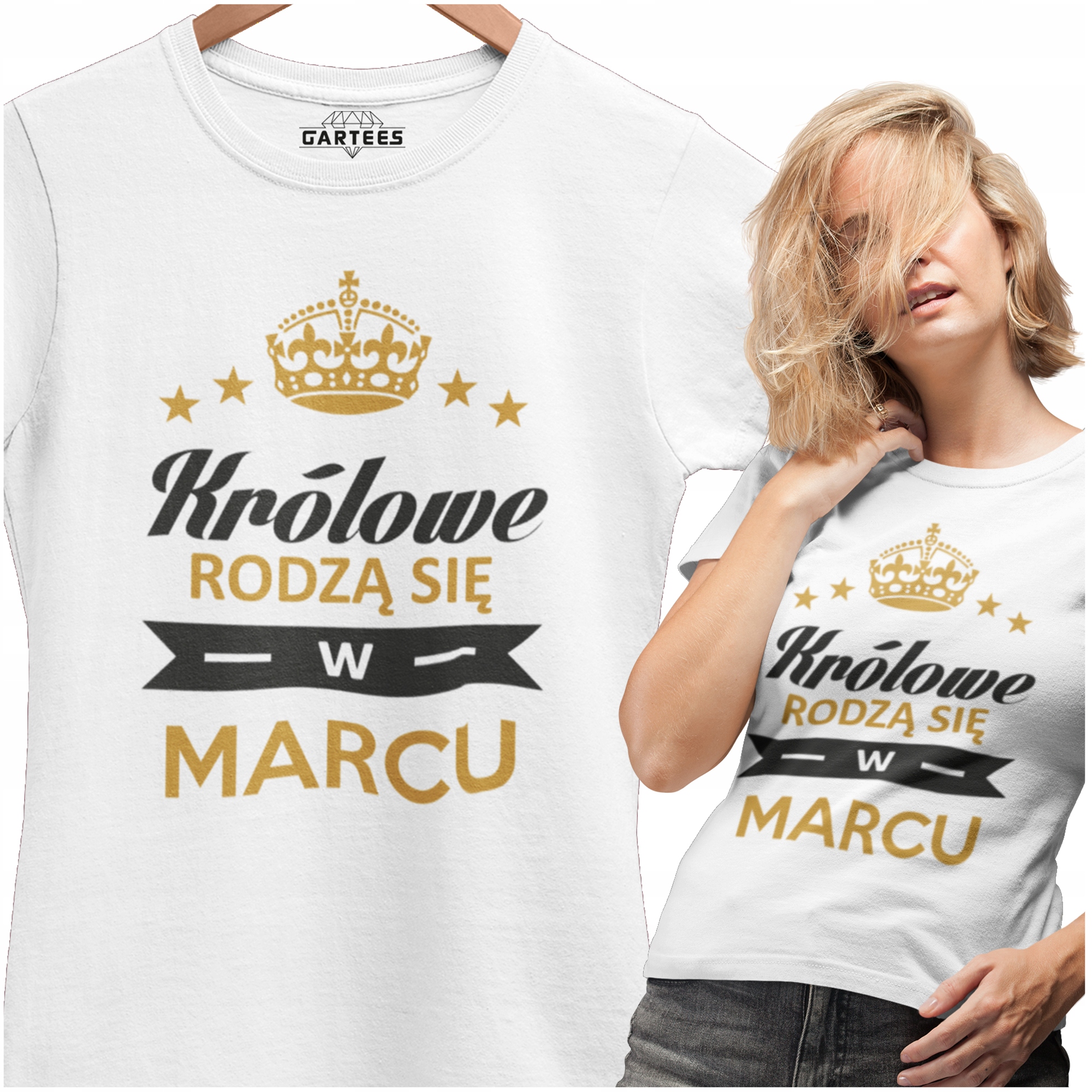 

T-shirt Królowe Rodzą Się W Marcu Prezent Urodziny
