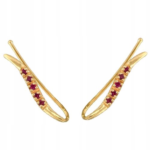 Dámské zlaté náušnice 585 Náušnice s kamínky, módní a stylové od klenotníka