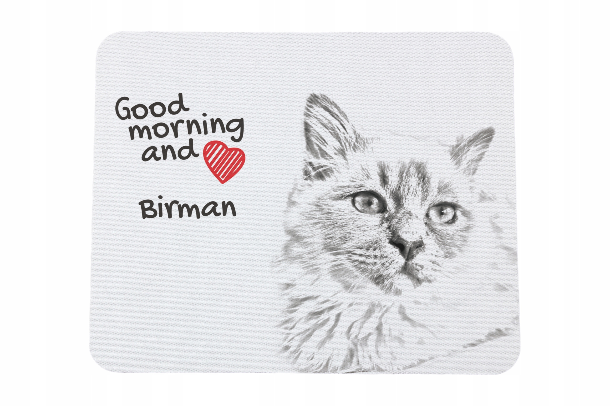 Birman podkładka pod myszkę z nadrukiem, personalizowana podkładka z kote