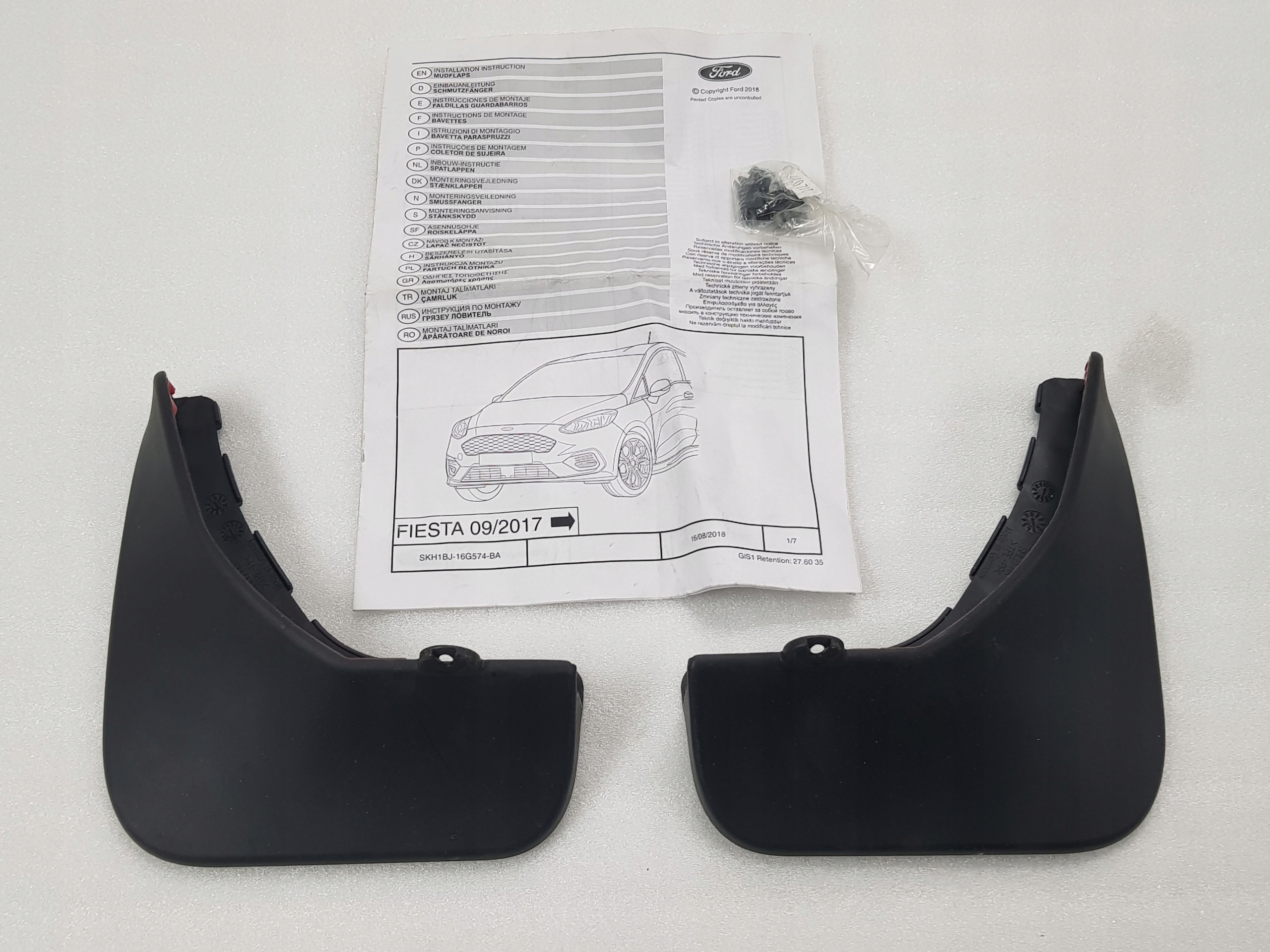 Chlapacze Przednie FORD FIESTA ST-LINE 2017-