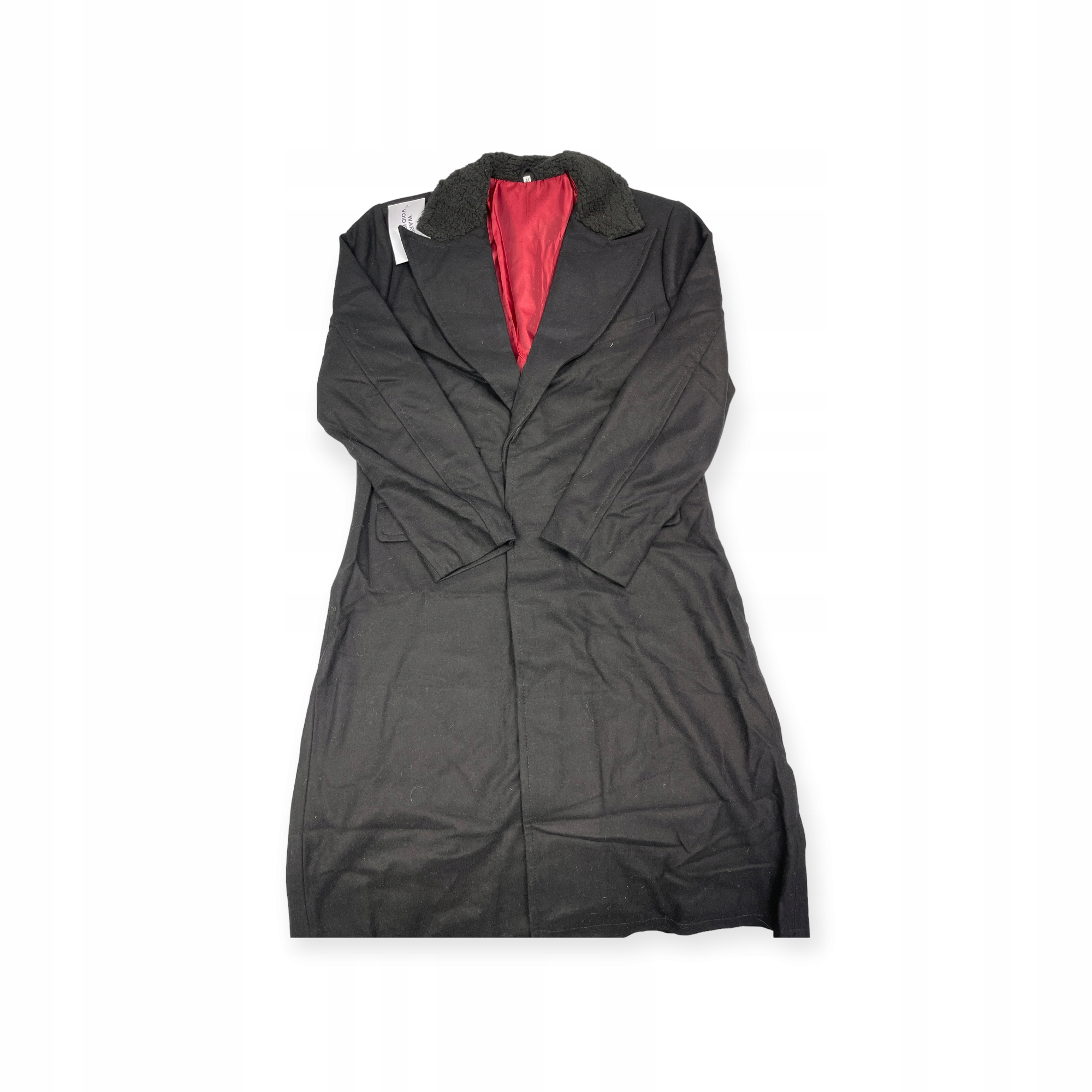 Pánský černý vlněný kabát The Wool Maker M