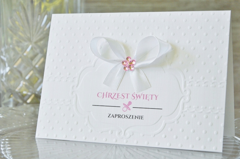 ZAPROSZENIA NA CHRZEST ŚWIĘTY NA CHRZCINY - ROYAL Grubość papieru 246 g