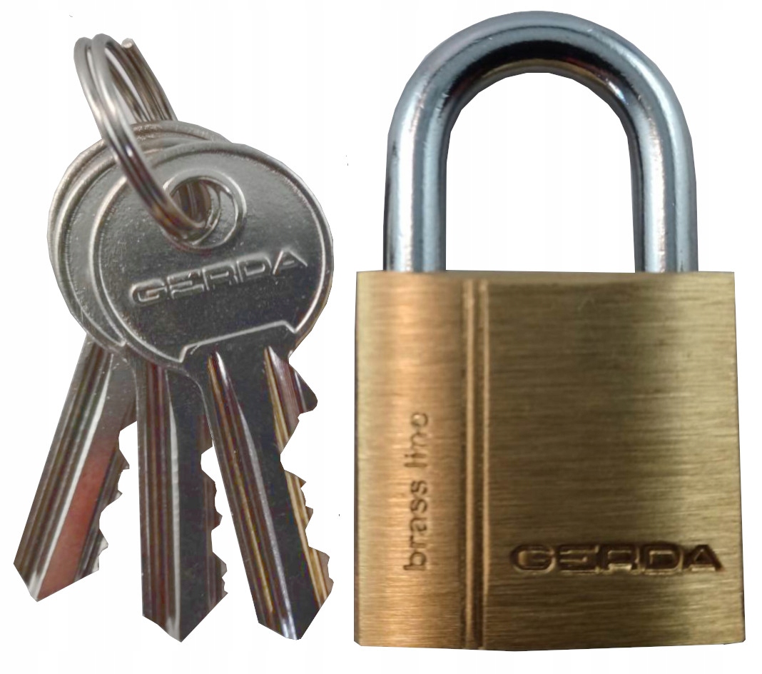 Mosazná Visací Zámek Gerda 60, Systém Jednoho Klíče