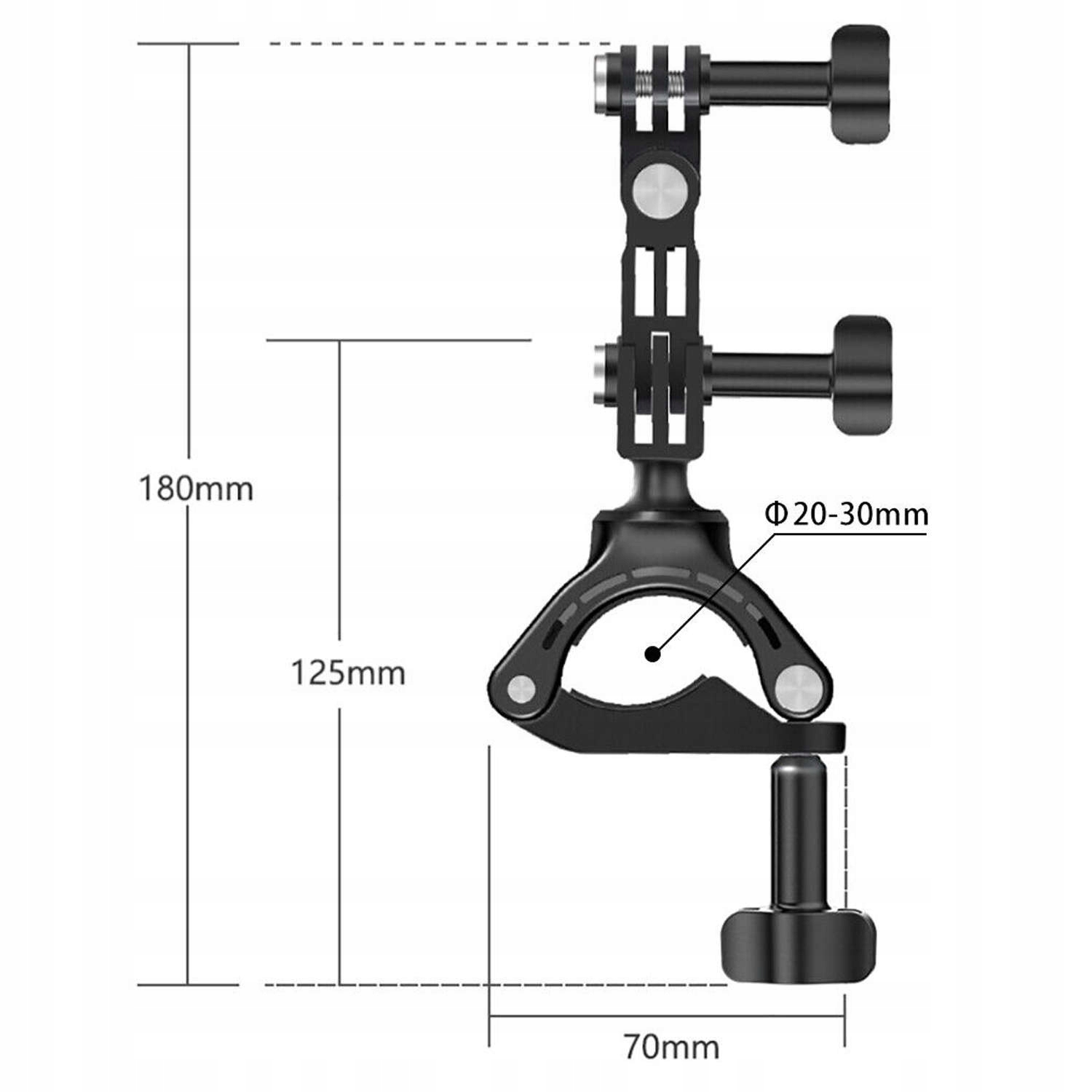 UCHWYT ROWEROWY OBROTOWY 360 do GOPRO kierownicę Rodzaj uchwyt rowerowy