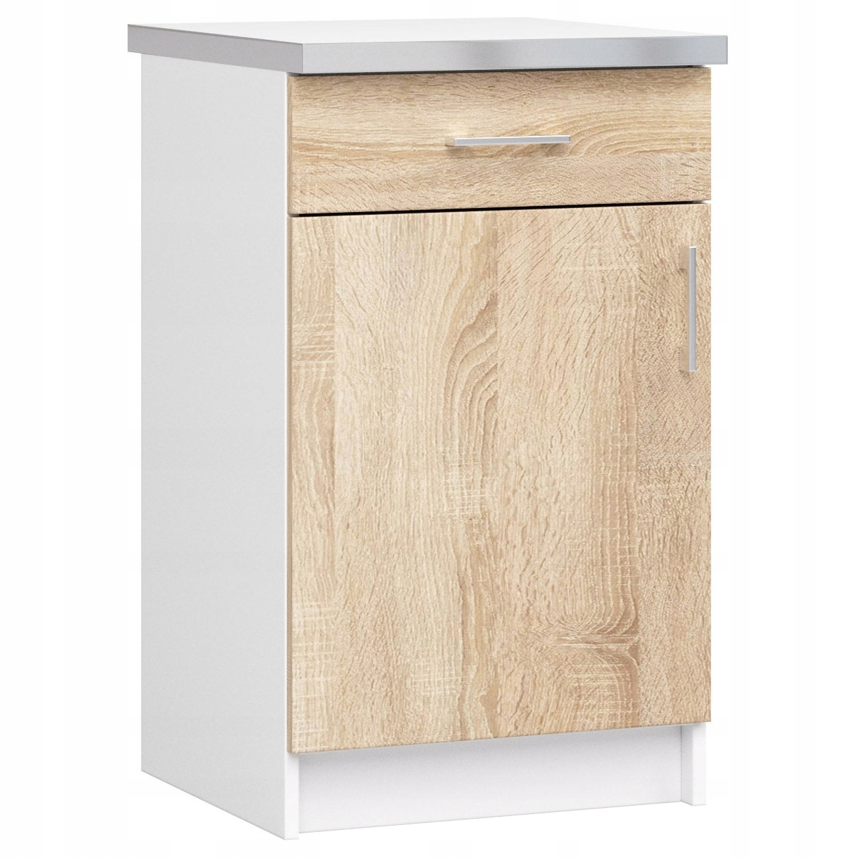 Kuchynská skrinka Lima S 50 cm 1D1SZ biela-sonoma Akd