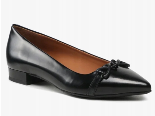 Geox Charyssa Kožené Baleríny Černé 35 1GQ