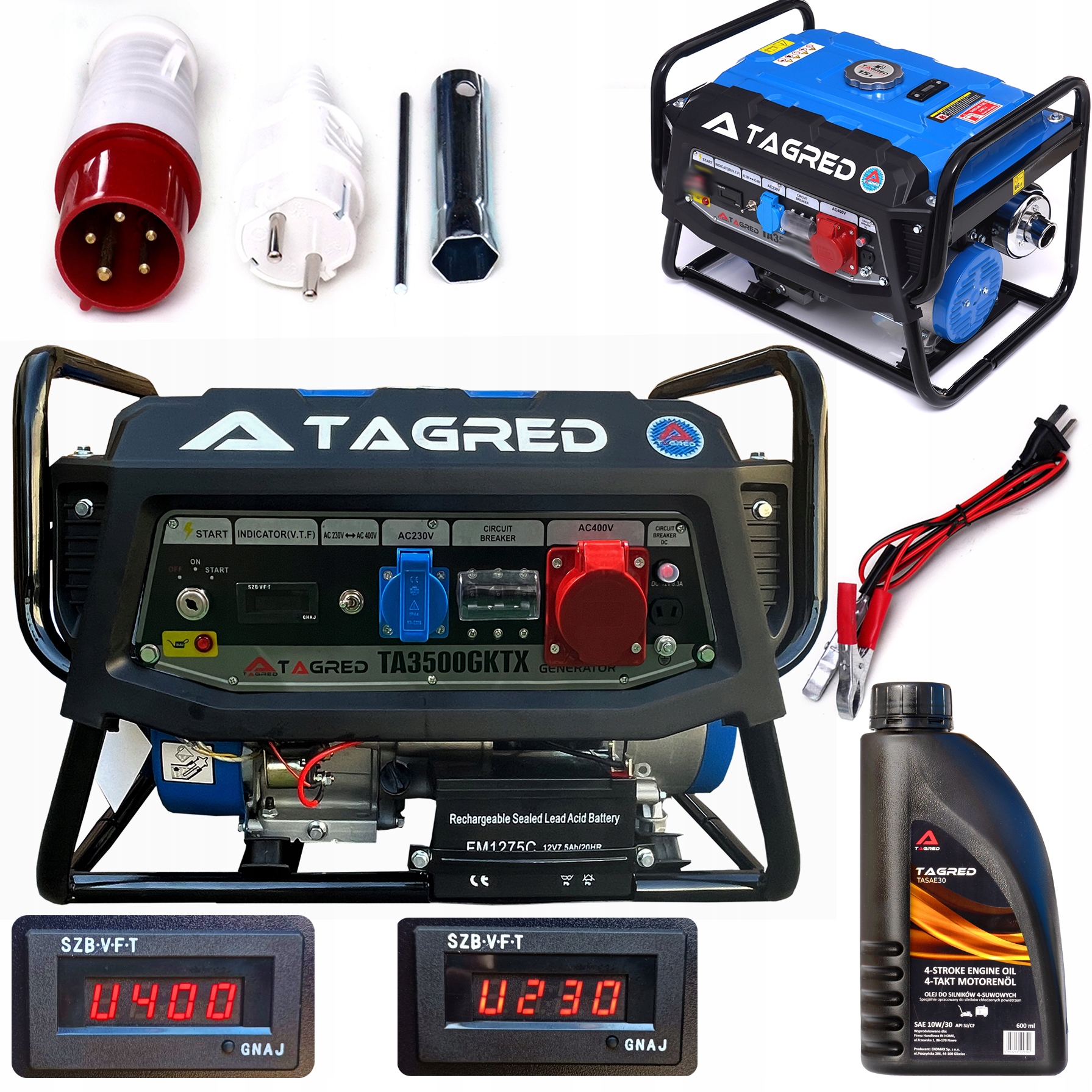 

Agregat Prądotwórczy Prądu Tagred 5600W Avr 3 Fazy