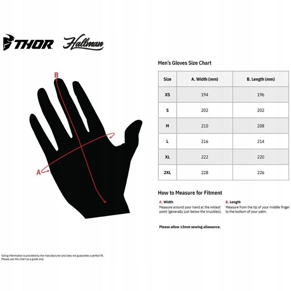 RĘKAWICE THOR SECTOR CZARNE NA CROSSA MX ENDURO L Rozmiar L