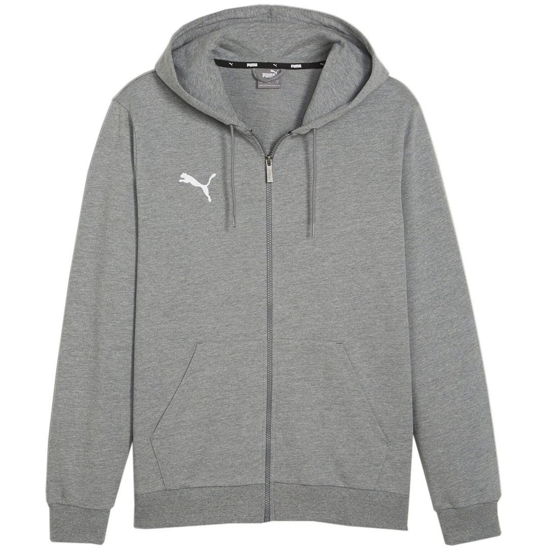 Pánská mikina Puma Team Goal Casuals Hooded šedá 658595 33 L