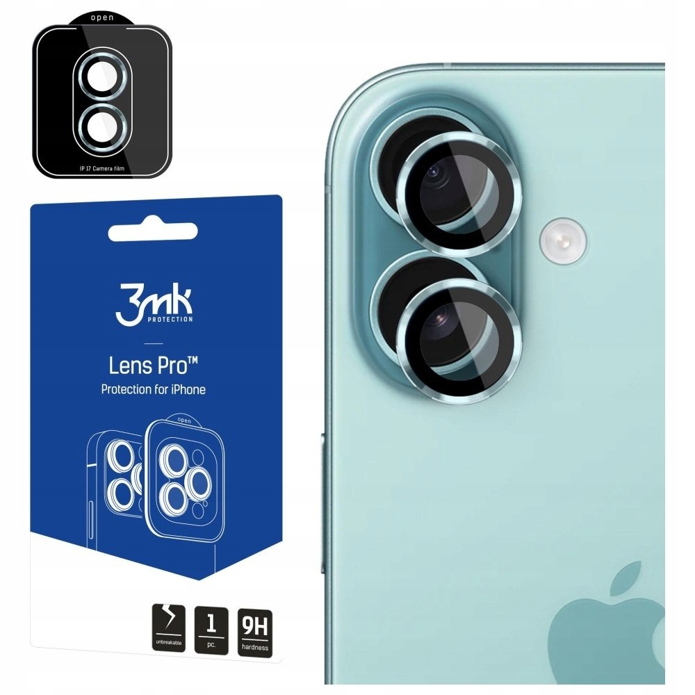 Ochrona na obiektyw aparatu 3MK Lens Protection Pro do Apple iPhone 17 ziel