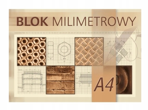 

Blok milimetrowy A4, 20 kartek