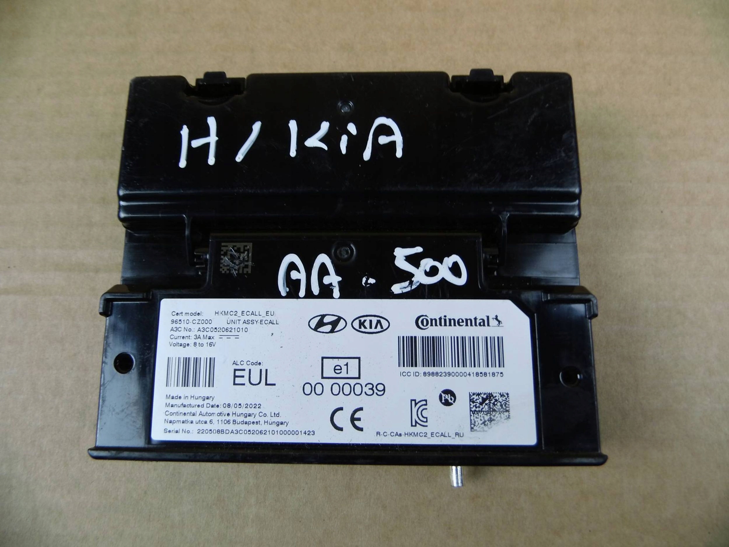 Hyundai Tucson IV NX4 module computer control unit ECALL 96510-CZ000