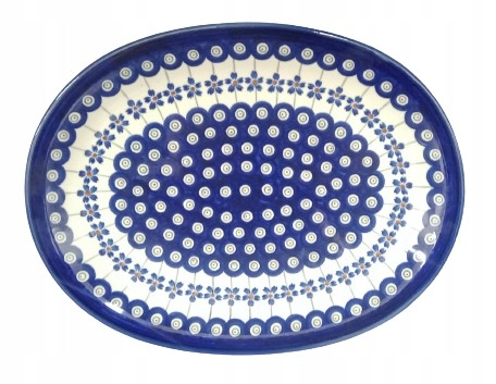 Bolesławiec Półmisek 29CM Wzór 1006 Dekoracja 166A Gat. I