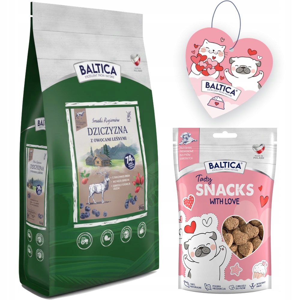 Baltica Příchutě Regionů Zvěřina S Lesními Plody M/L 9kg Průměr Plemene