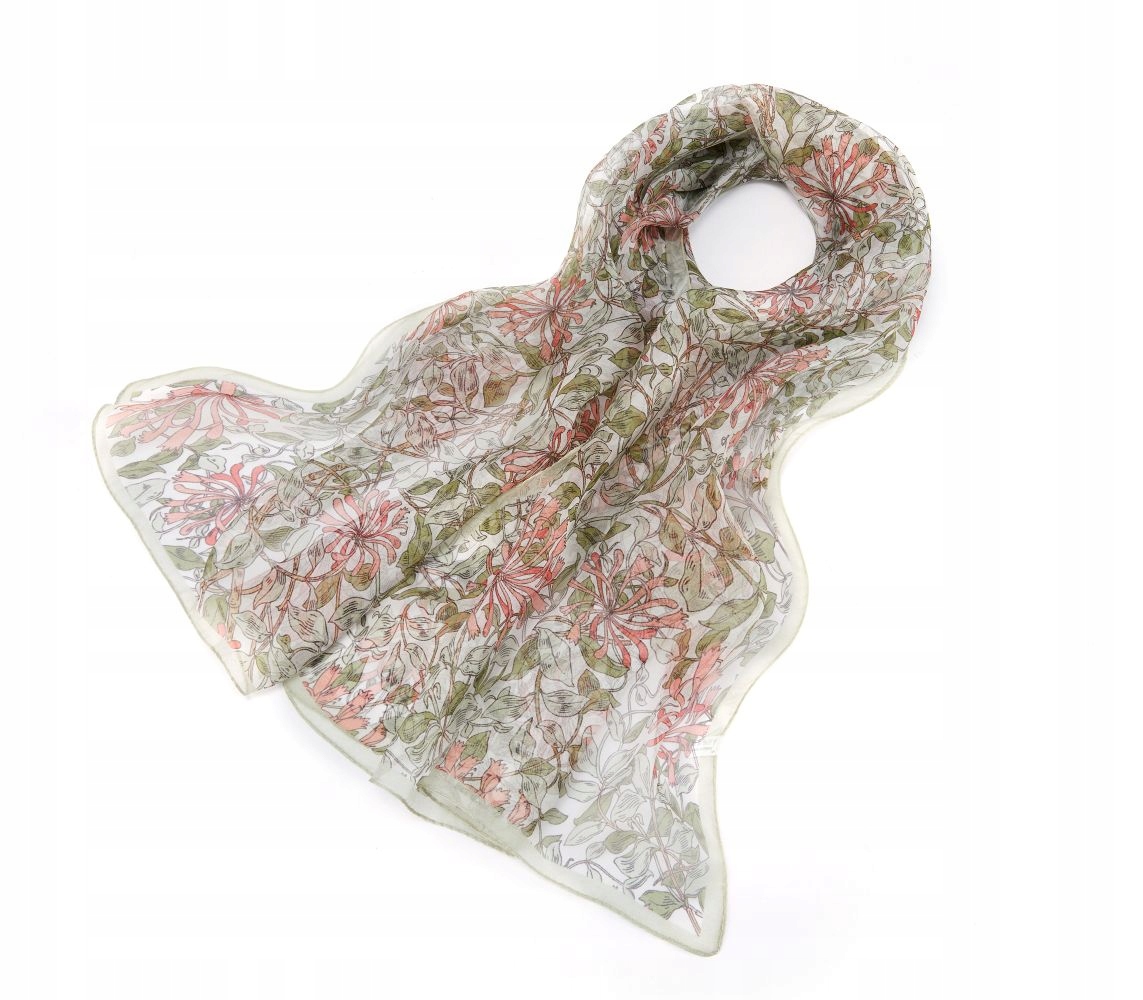 Hedvábná šála Signare s květinami z kolekce Honeysuckle