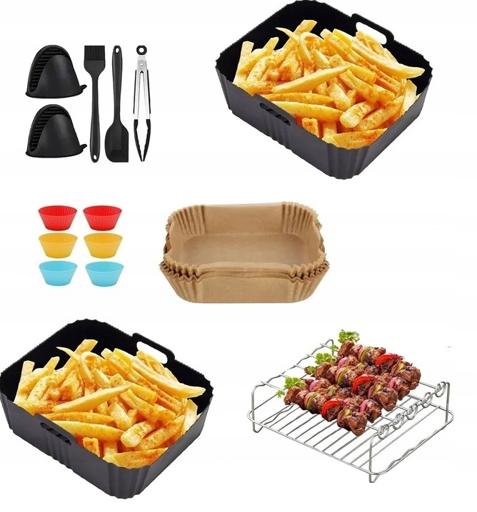 Velká silikonová sada příslušenství pro airfryer