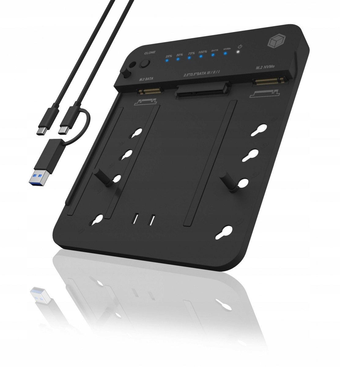 Stacja dokująca/klonująca IB-2915MSCL-C31 M.2 Format dysków 2,5