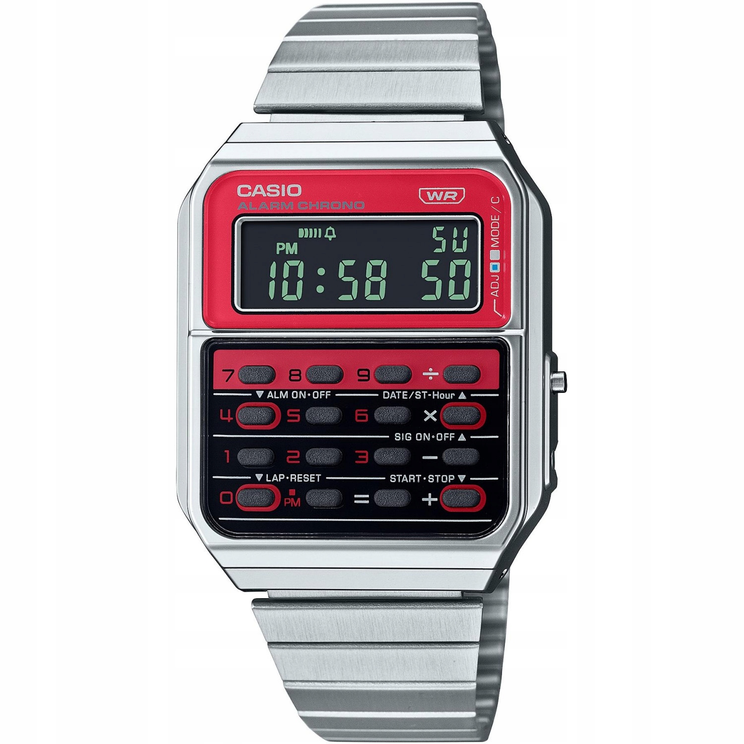 Hodinky Casio Vintage CA-500WE-4BEF stříbrné
