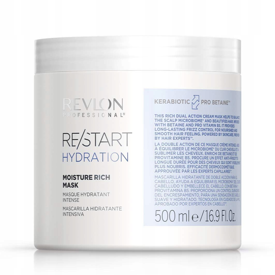 Re/start Hydratační Moisture Rich Mask, 500 ML, Feuchtigkeitsspendende Haarm