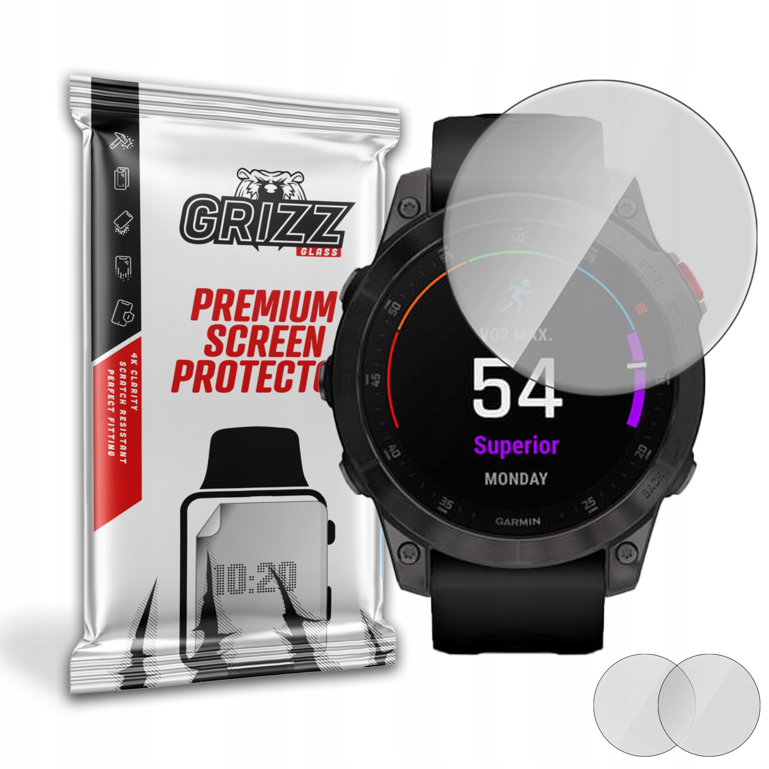 2-PAK Antyodciskowa folia ochronna do Garmin Epix 2 gen