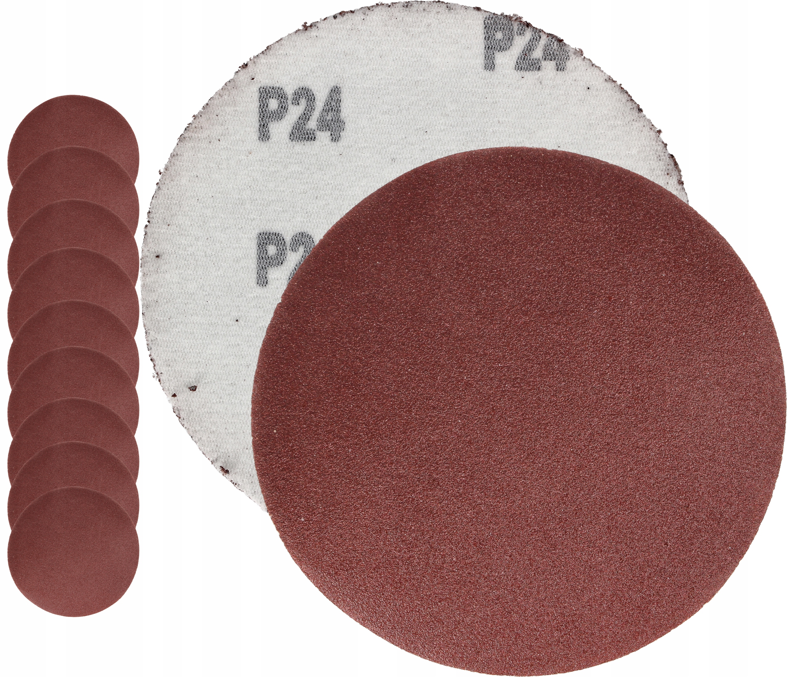 Papier Ścierny Do Szlifierki Krazek 125MM Na Rzep Samoprzylepny GR24 X10