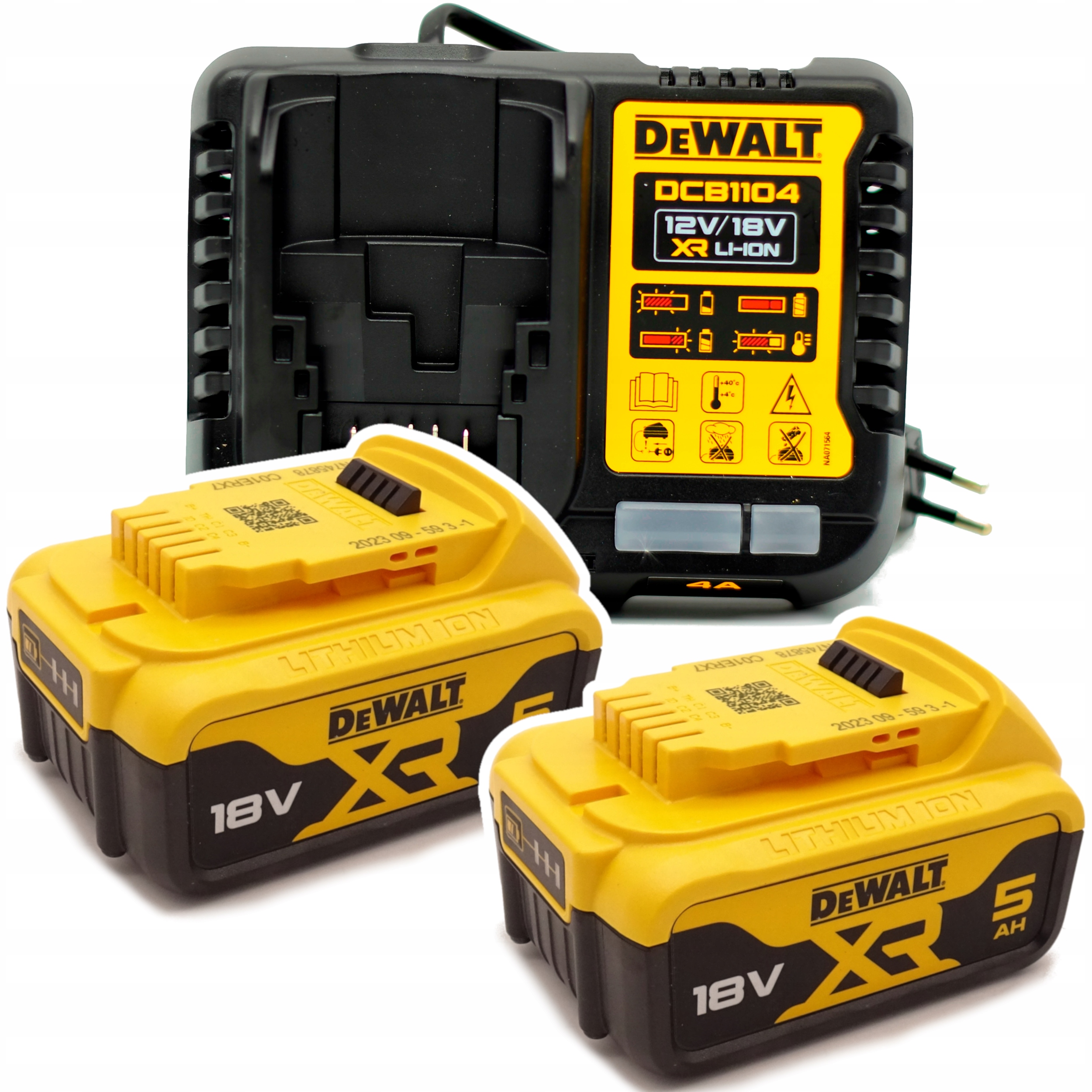 DeWalt DCB1104P2 Ładowarka akumulator 2x 5.0Ah 18V DCB184 Xr Oryginalna