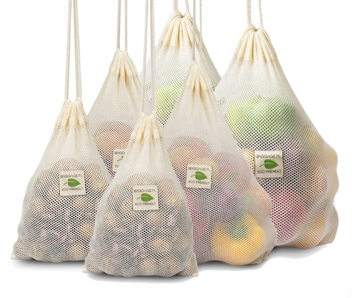 

Woreczki Zero Waste Na Zakupy Eko Siatki 6 Szt