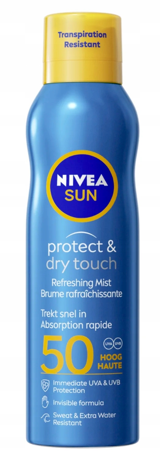 Nivea Sun Mlha SPF50 Ochranný Opalovací Sprej Protect & Dry
