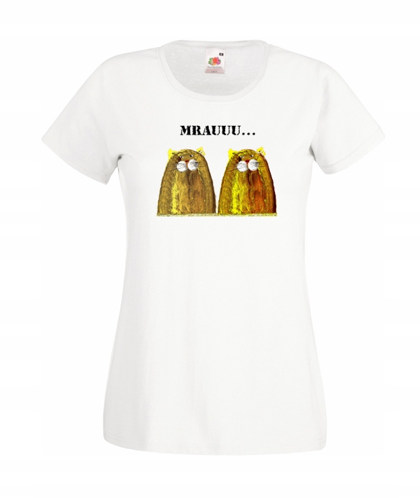 

S Koszulka Damska Koty Soft Kitty Śmieszne Wzory