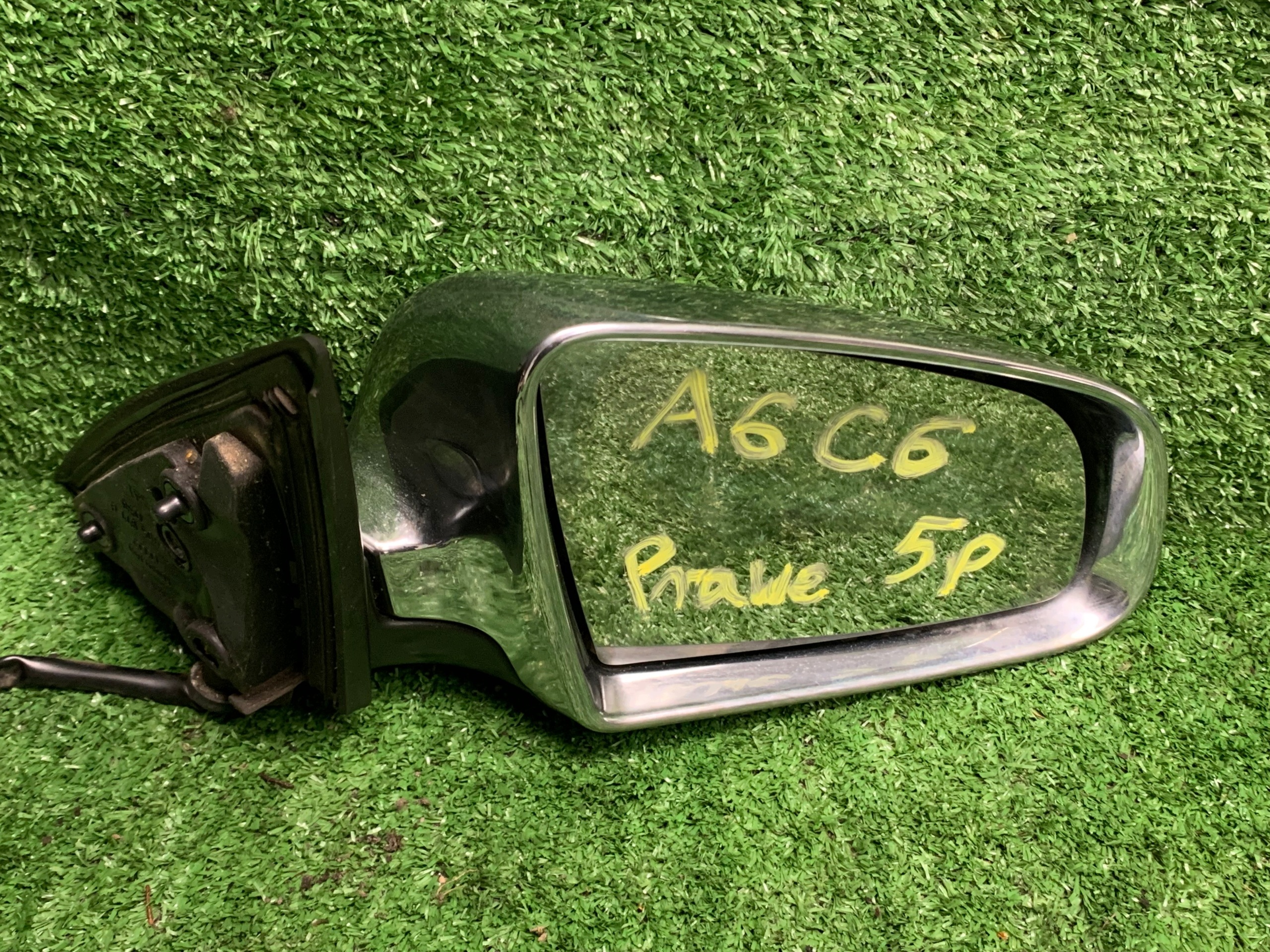 mirror LUSTRO right grey SREBNE S-LINE AUDI A6 C6 S6 04-08 5P 5 vertical
