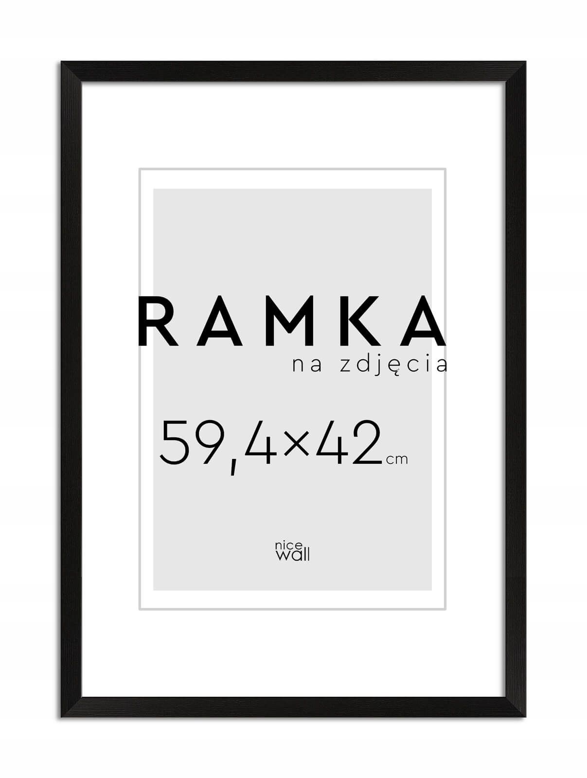 

Rama na zdjęcia 59,4x42 cm 42x59,4 cm Czarna