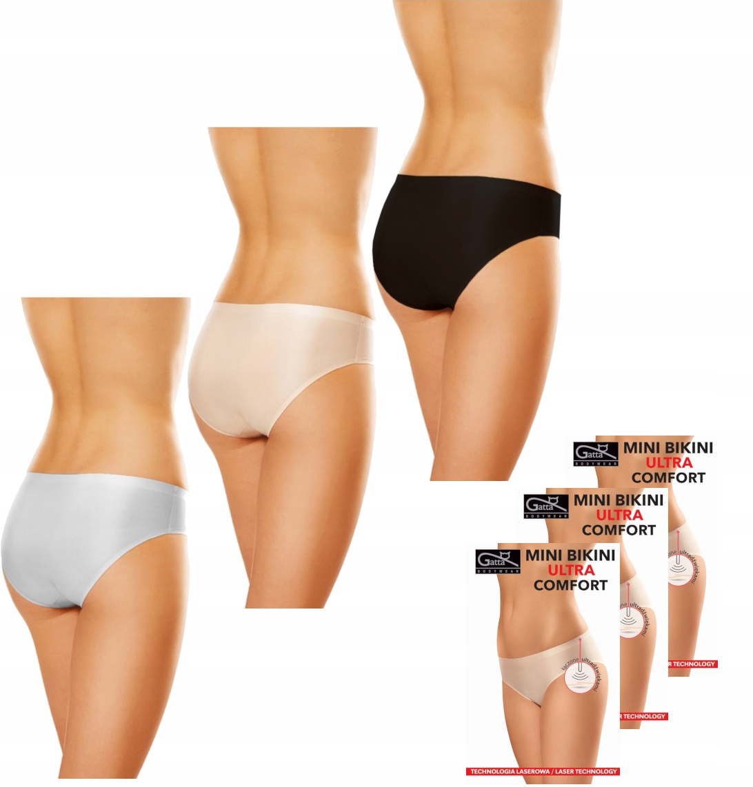 

Bezszwowe Figi Mini Bikini Ultra Gatta | 3pak | XL