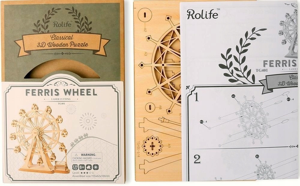 DIABELSKI MŁYN ROBOTIME PUZZLE 3D DREWNO KREATYWNE Certyfikaty, opinie, atesty CE EN 71