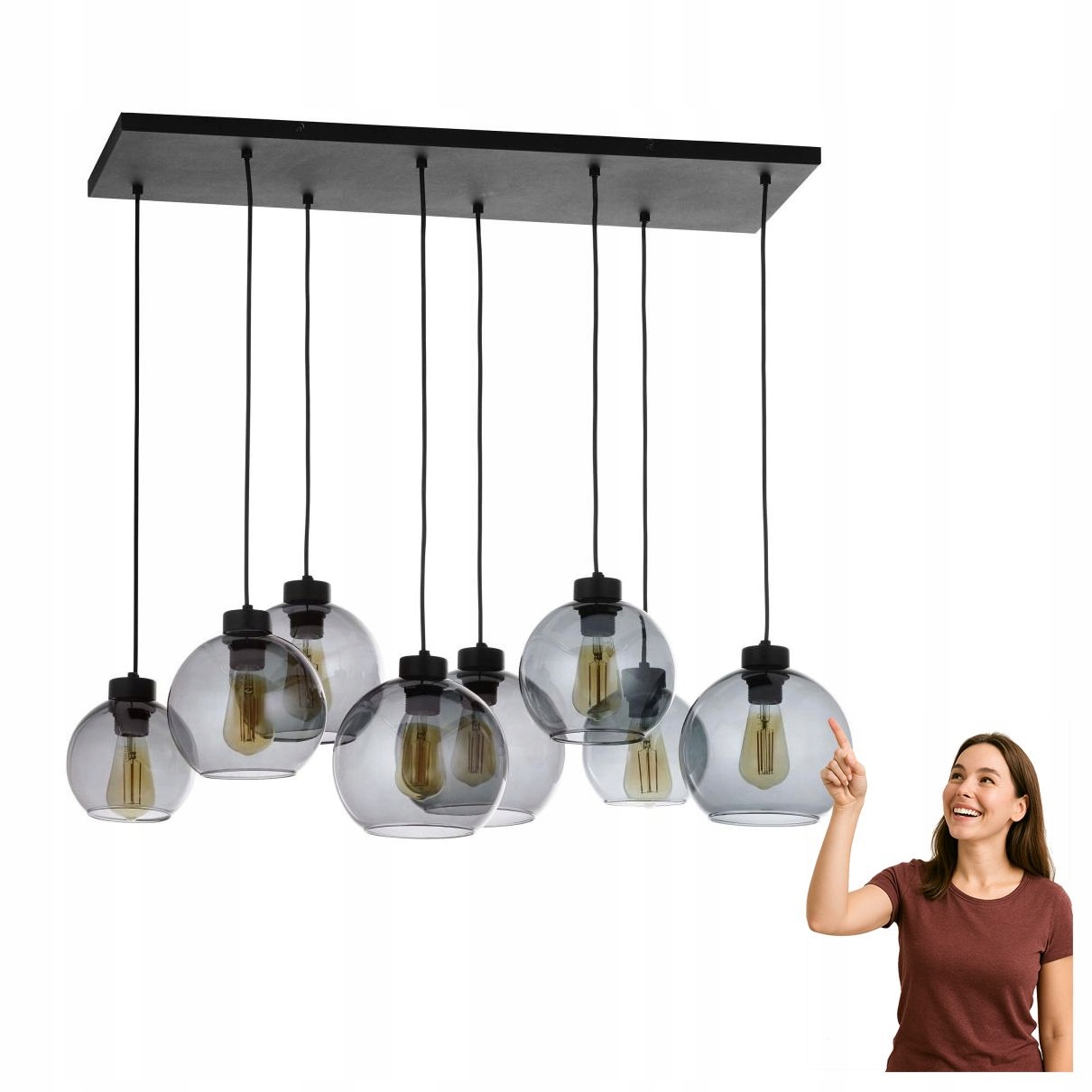 Závesná lampa Cubus Graphite 4113 Tk Lighting