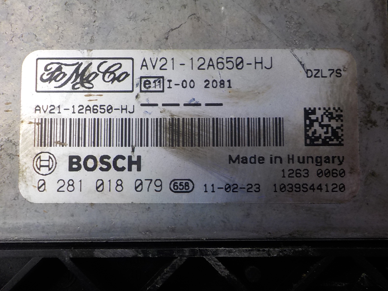 FORD Computer Bedienteil AV21-12A650-HJ 0281018079