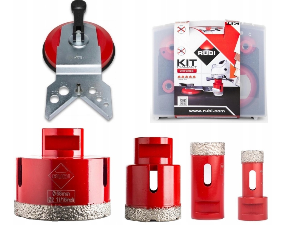 Zestaw Koronek Do Wiercenia Na Sucho Drygres 06967 Rubi