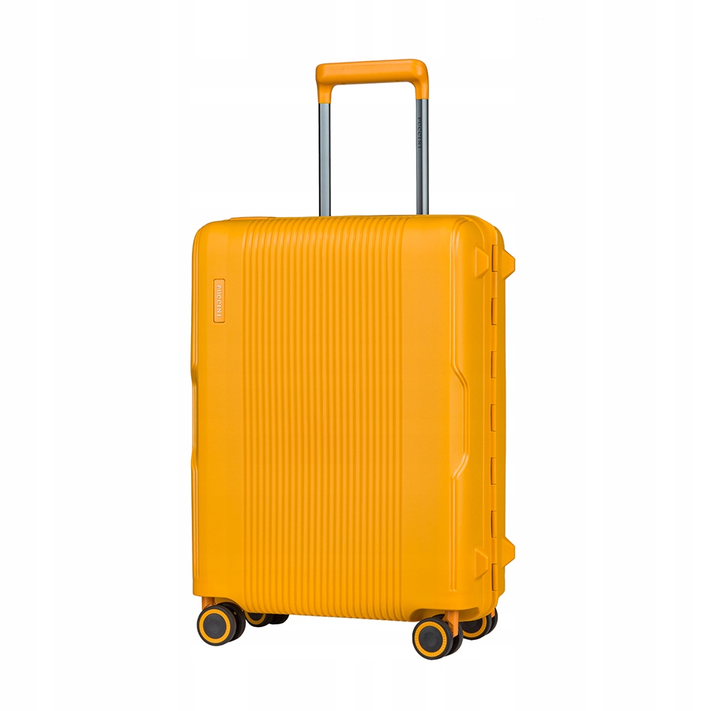 Walizka Kabinowa Podróżna Klamry Twarda Na Kółkach Puccini Żółta PP022C 6