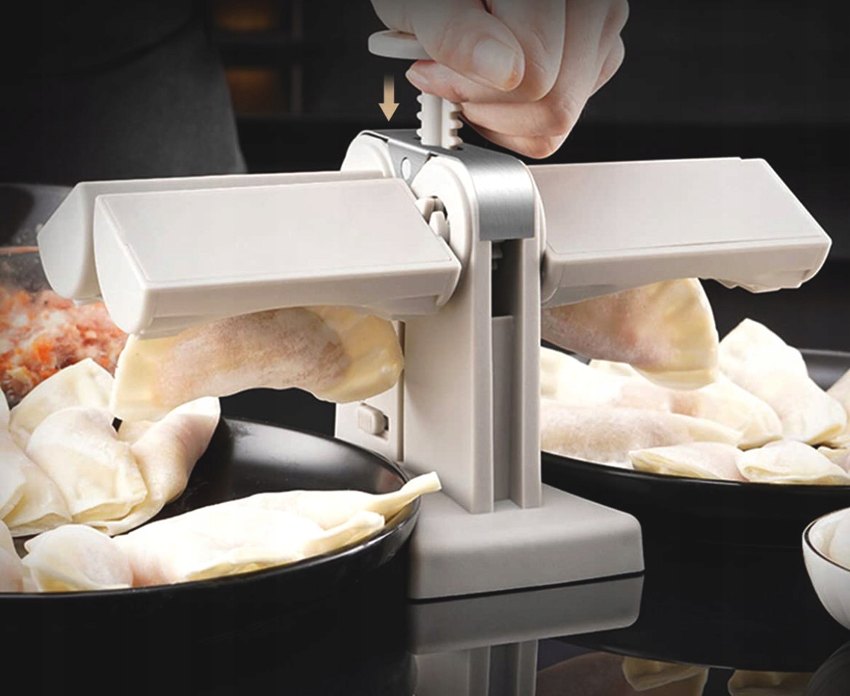 FORMA MASZYNKA DO ROBIENIA LEPIENIA PIEROGÓW PIEROŻNICA PIEROGARKA PODWÓJNA Marka Brunbeste