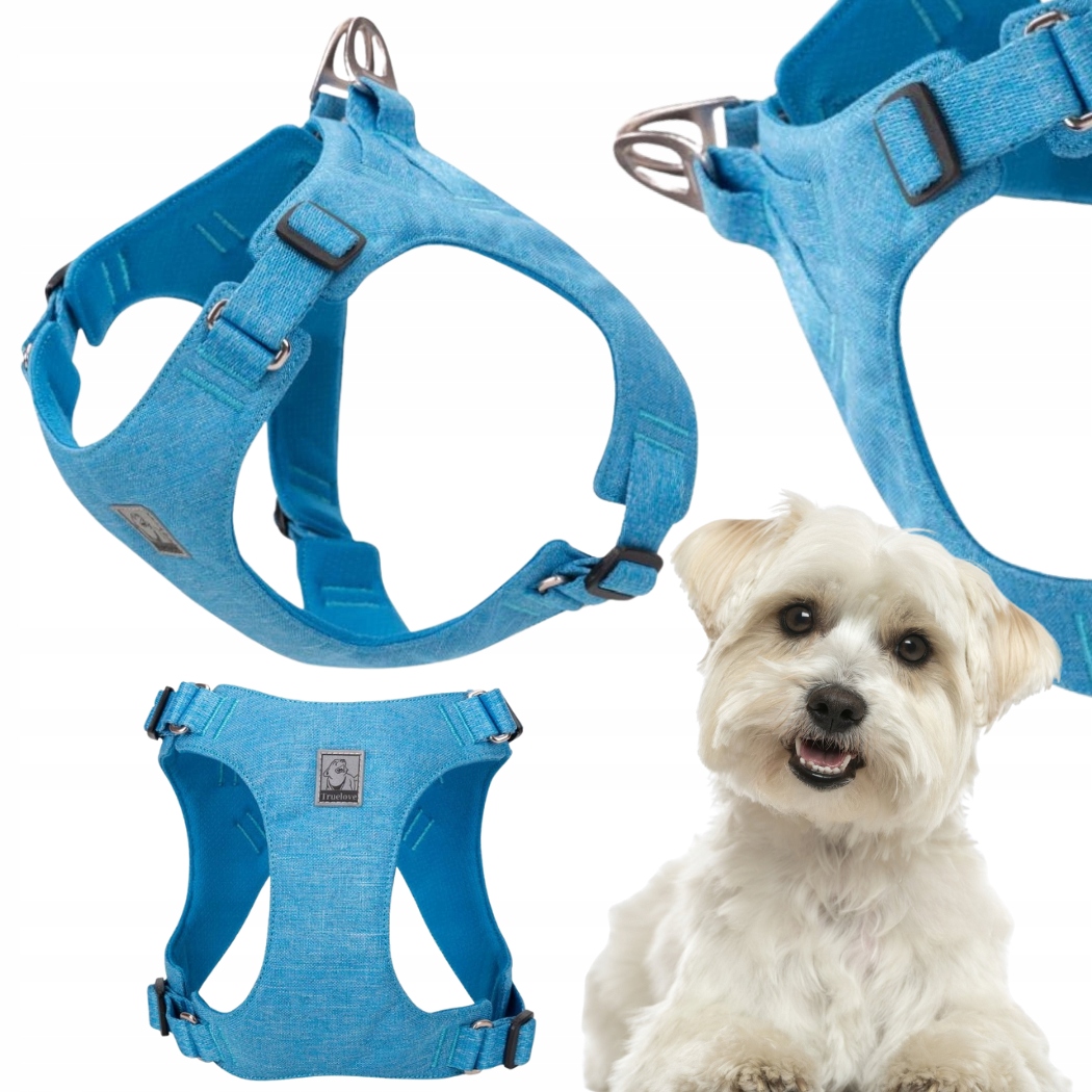 Levně Ultralehké Jemné Postroje Pro Psa Truelove Wings Eco Modré