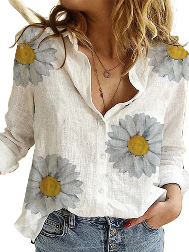 BLUZKA KOSZULOWA DAMSKA LNIANA KOSZULA ROZPINANA S-5XL