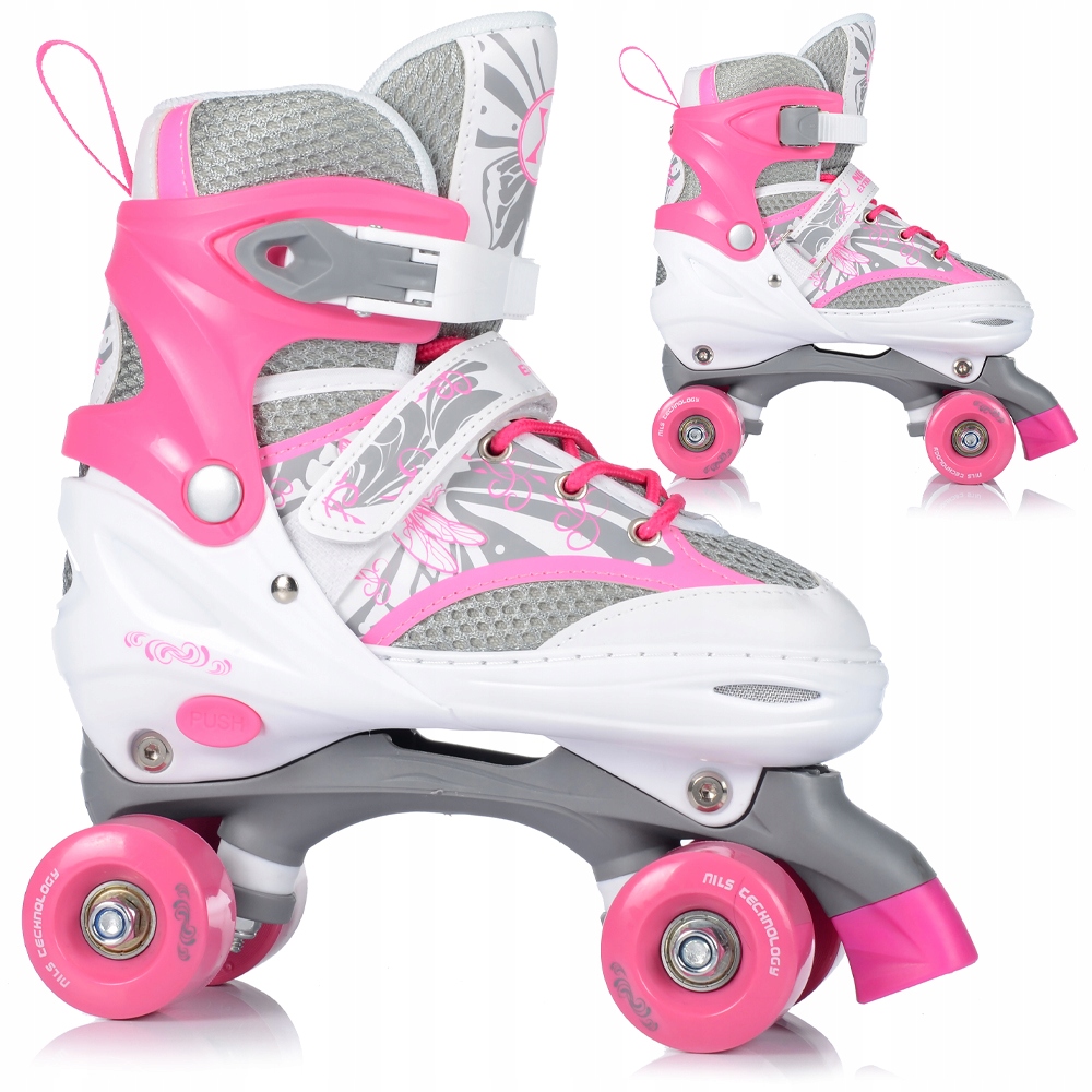 

Wrotki Regulowane Nils Dla Dzieci Kauczuk ABEC-7