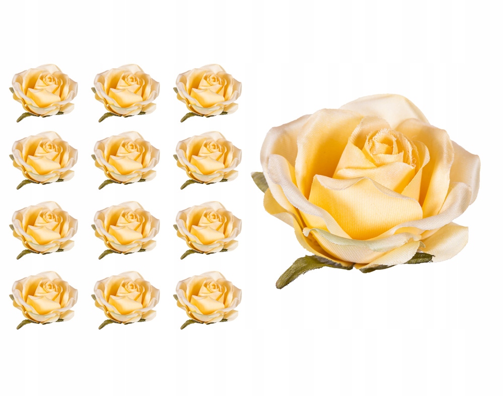 X 12 SZT RÓŻA WYROBOWA SZTUCZNA DO WIĄZANEK