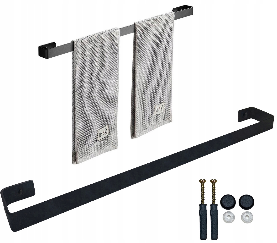 

Uchwyt na ręcznik łazienkowy Loft Premium Black 55