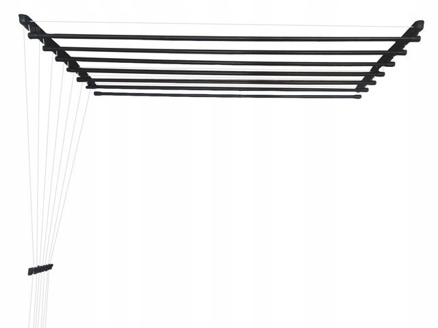 

Suszarka Sufitowa Łazienka Balkon 7pr/120cm Czarna