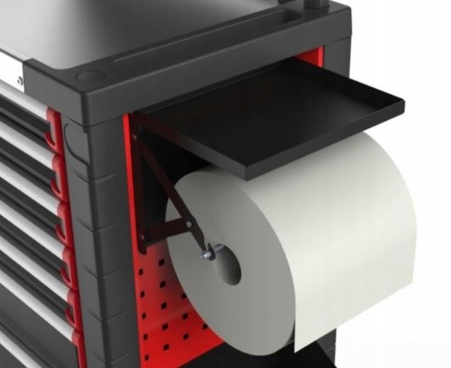 ВЕШАЛКА ДЛЯ РУЛОННОЙ БУМАГИ С ПОЛКОЙ ДЛЯ ТЕЛЕЖКИ