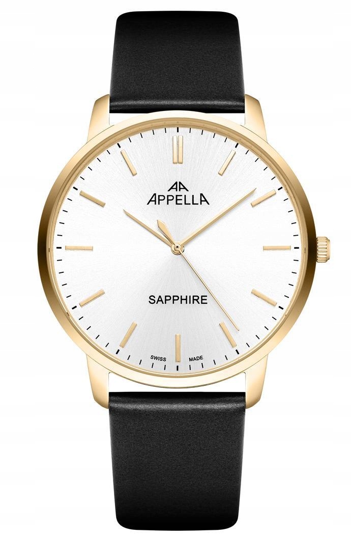 Nové Originální Pánské hodinky Appella L70012.1213Q gravírování safíru